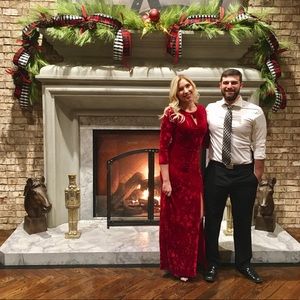 Lulu’s Velvet Maxi Holiday Dress